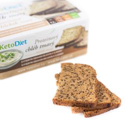 KetoDiet Proteinový chléb tmavý (7 porcí) - 100% česká keto dieta