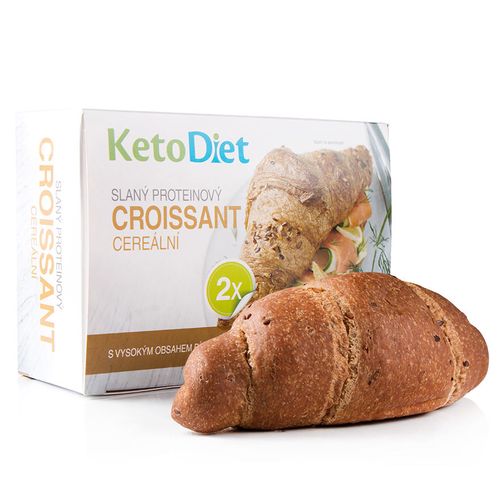 KetoDiet Slaný proteinový croissant cereální (2 ks – 1 porce) - 100% česká keto dieta