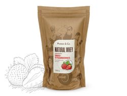 Protein&Co. Natural Whey 1 kg Příchuť 1: Dried strawberries, Množství: 500g
