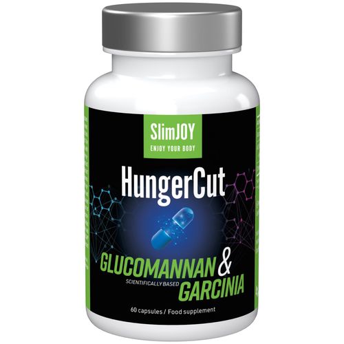 HungerCut | Výkonný přípravek na potlačení chuti k jídlu s glukomananem a Garcinií kambodžskou | 60 kapslí na 10 dní | SlimJOY