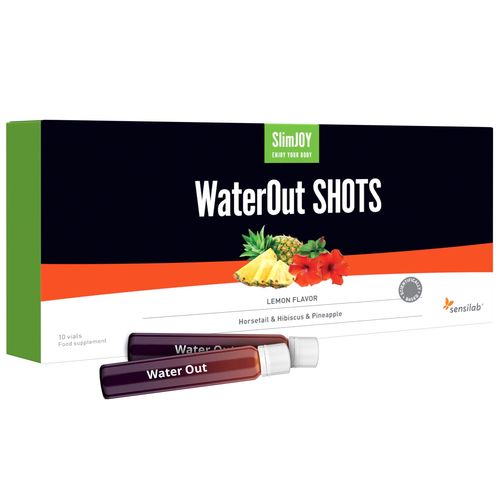 WaterOut Shots | Shoty na odvodnění organismu a pro rychlé hubnutí | Pomají snížit zadržování vody | 10denní program | SlimJOY