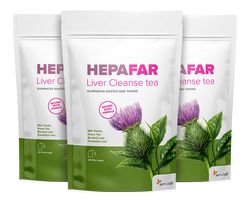 Hepafar Liver Cleanse tea 1+2 ZDARMA:  čaj na čištění jater pro účinou detoxikaci