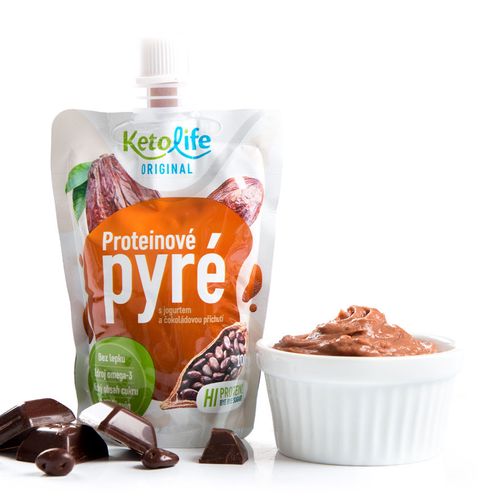 KetoDiet CZ s.r.o. Proteinové pyré - S jogurtem a čokoládovou příchutí (1 porce)