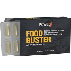 Food Buster: pro potlačení chuti k jídlu a nižší ukládání tukových zásob. Obsahuje 60 kapslí na 1 měsíc.