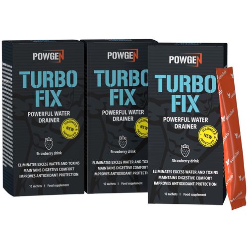 Turbo Fix | 1+2 ZDARMA | Pro vyrýsování svalů pomocí eliminace přebytečné vody z těla | 3x 10 sáčků na 30 dní | PowGen