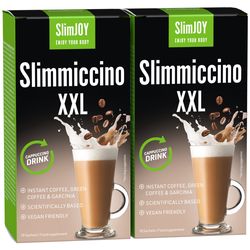 Slimmiccino XXL | 1+1 ZDARMA | Káva na hubnutí | S obsahem Garcinie kambodžské a zelené kávy | Program na 20 dní | 2x 10 sáčků | SlimJOY