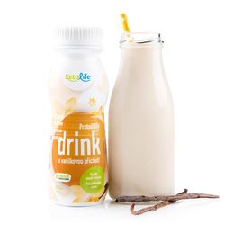 KetoDiet CZ s.r.o. Proteinový drink s vanilkovou příchutí (250 ml – 1 porce)