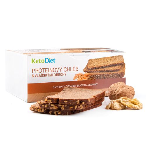 KetoDiet Proteinový chléb s vlašskými ořechy (7 porcí)
