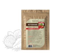 Protein&Co. Ketoshake vzorek – 30 g Příchuť 1: Strawberry milkshake