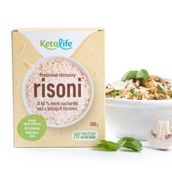 KetoDiet CZ s.r.o. Proteinové těstoviny - Risoni (500 g)